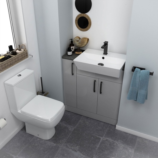 oliver black 800 fitted cloakroom furniture