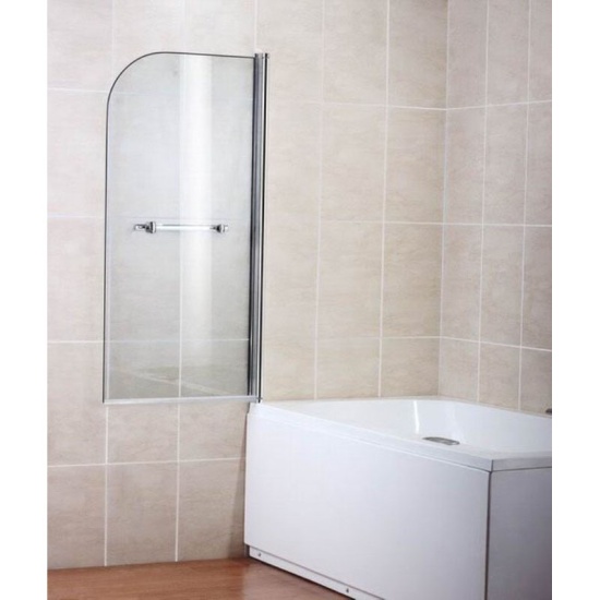 Single Bath Screen With Towel Rail