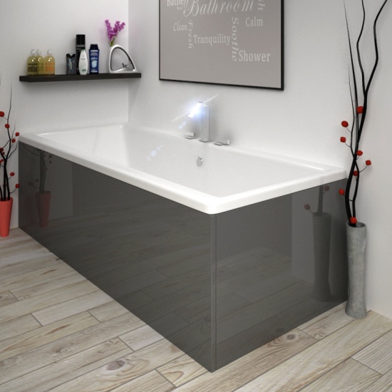 ACRYLIC BATH PANEL GREY