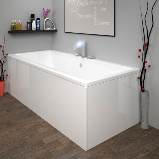 ACRYLIC BATH PANEL WHITE