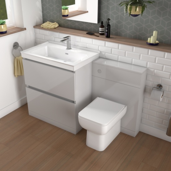 Ashford 800 Grey Basin Unit BTW Toilet