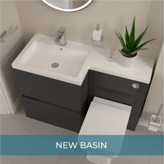 Pemberton White Combination Vanity Unit