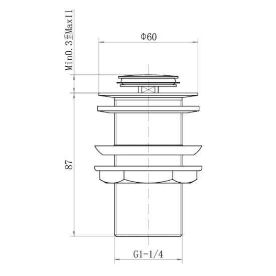 glade black sink waste slotted