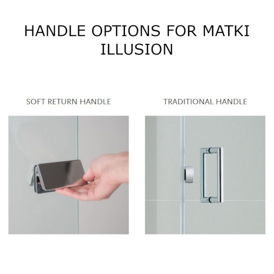 Matki 3 Sided Shower Cucbile Iqt1080 Gg  IllusIon Quintesse With Tray