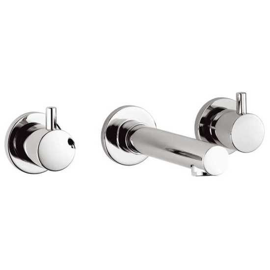 Zoo 3 Hole Basin Mixer Bathroom knob spout Taps