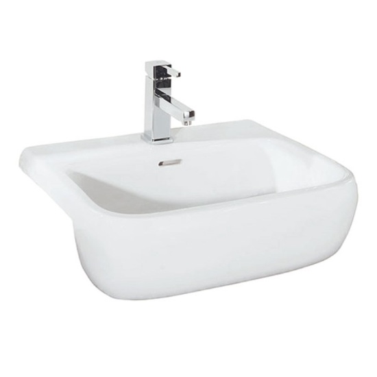 Metropolitan Semi-recessed Basin for Bathroom and Cloakroom