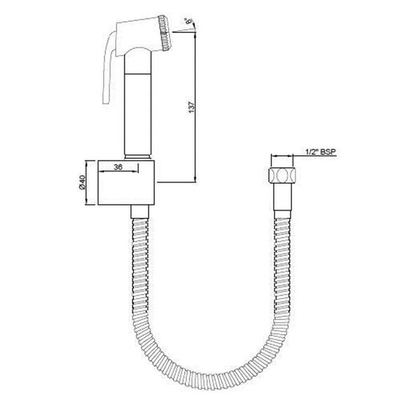 Allied Health Douche Kit with Hand Shower & Hose