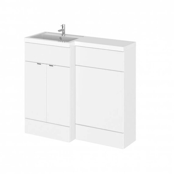 1000mm Wide Bathroom Combination Toilet and Basin Furniture Vanity Unit (Colour Options)