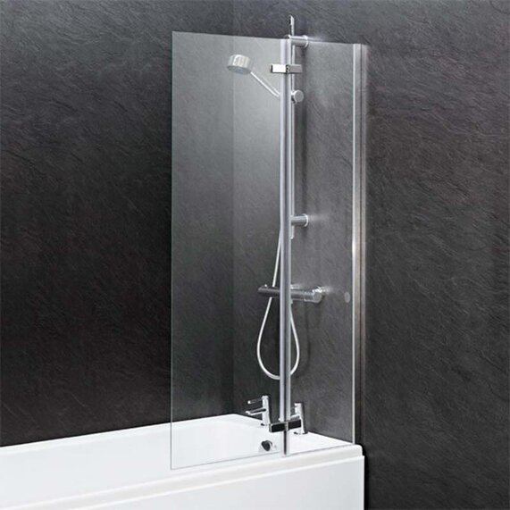 Ella Straight Hinged Shower Screen for Baths