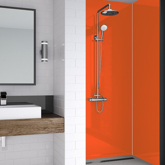 Sunset: Acrylic Shower Wall Panels, Matt or Gloss Finish, Various Sizes