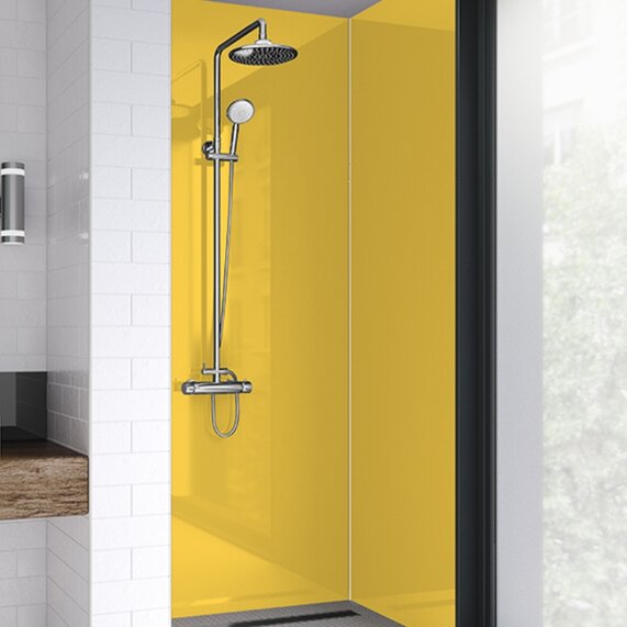 Sunshine: Acrylic Shower Wall Panels, Matt or Gloss Finish, Various Sizes