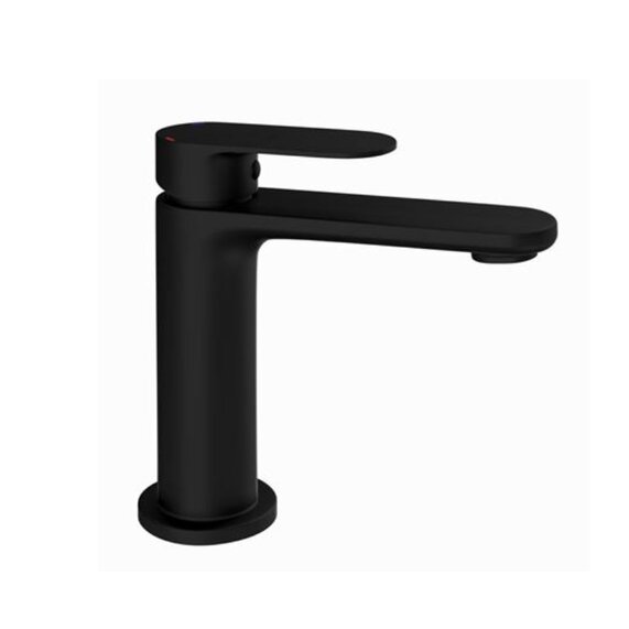 Black Mono Basin Mixer - Jaquar Opal - Single Lever, Waste