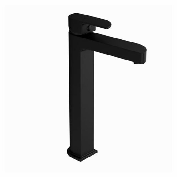 Black High Neck Mono Basin Mixer - Jaquar Alive - Single Lever