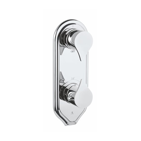 Artize Tiaara Shower Valve: Thermostatic, Chrome, 2 - 5 Outlet