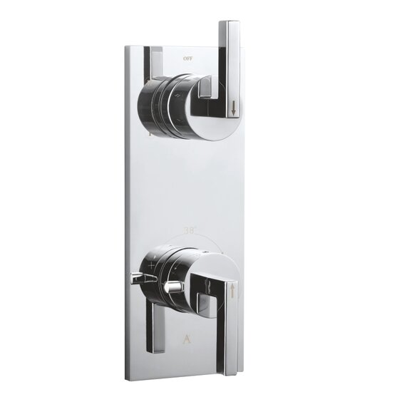 Artize Linea Shower Valve: Chrome, Thermostatic, 2 - 5 Outlet