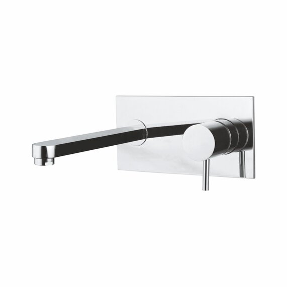 Artize Travina Basin Tap: Wall Mounted, Single Lever Mixer, Chrome Finished