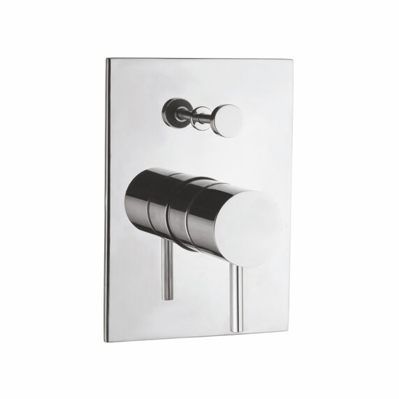 Artize Travina Bath Shower Valve: Diverter, Single Lever, Chrome Finished