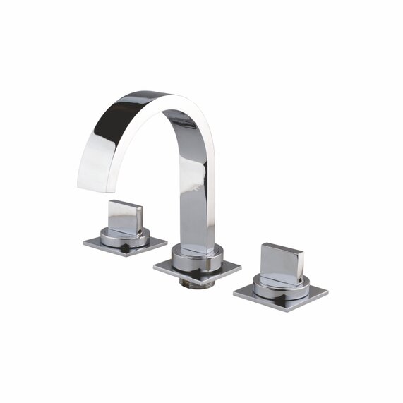 Artize Cellini Basin Tap: 3 Hole Mixer, Chrome Finish