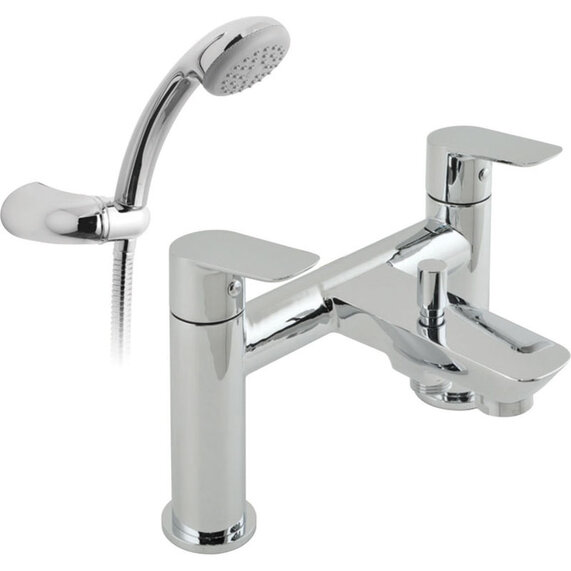 Photon 2 Hole Bath Tap with Hand Shower