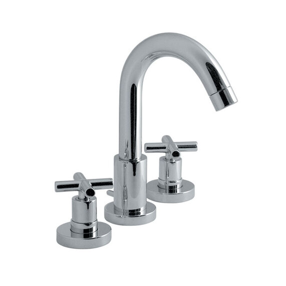 Elements Water 3 Hole Basin Mixer Deck Mounted Inc Waste