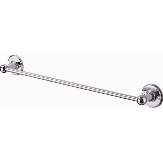 Single Towel Rail 55cm Chrome