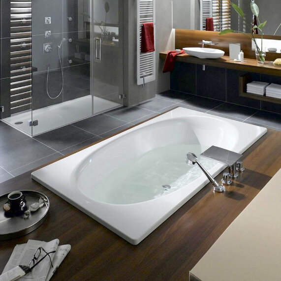 1900 x 1000mm - Large Steel Bath - Kaldewei Ellipso Duo