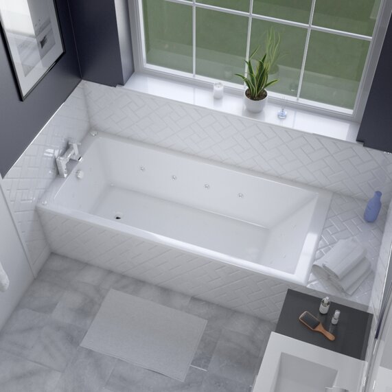 1700 x 700 - Jacuzzi Bath - Optional Back & Foot Jets, Galaxy