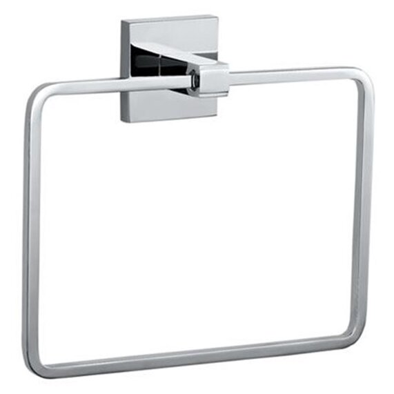 Jaquar Kubix Chrome Towel Ring Square