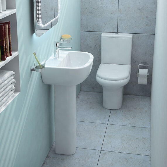 Compact Deluxe 4 Piece Bathroom Suite