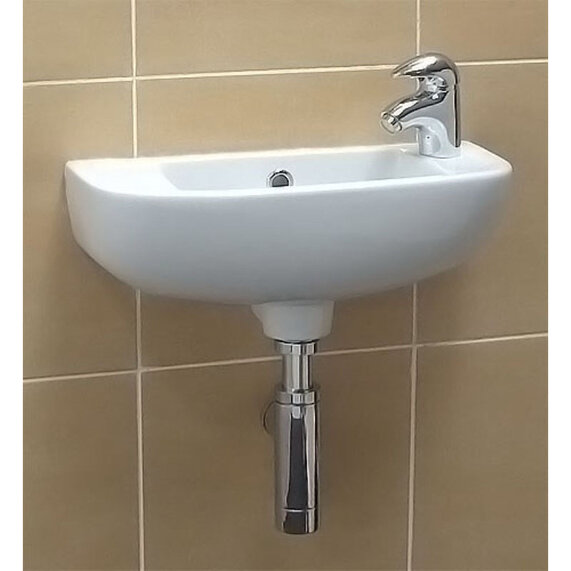 Compact Small Slim Line Wall Mounted Sink