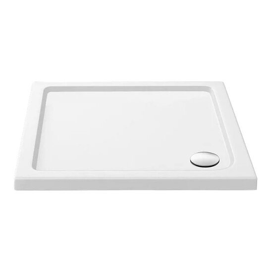 white 900 x 900 continental acrylic capped shower tray