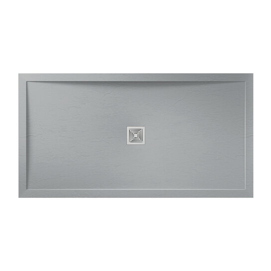 Aqualavo Slate Grey Rectangular Slimline Shower Tray