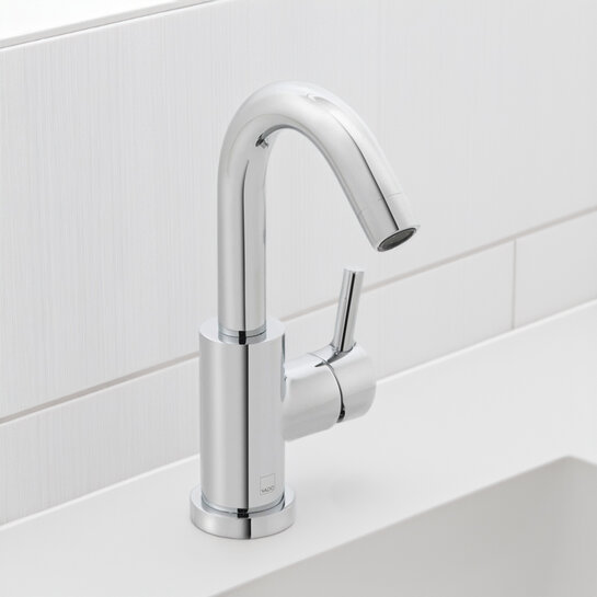 mono sink mixer single lever deck mounted with swivel spout