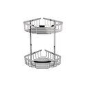 BC Designs victrion chrome double corner shower basket