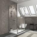 three sided 1750 reduced height shower cubicle
