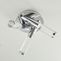 Amery Multi Arm Glass Semi Flush LED Light 3 Bulb