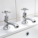 BC Designs victrion chrome crosshead bath pillar taps