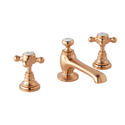 BC Designs victrion brushed copper crosshead three hole basin mixer tap