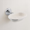BC Designs victrion ceramic soap dish with chrome holder
