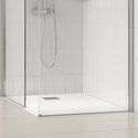 radiant 1700 walkin corner shower enclosure black tray