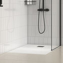 radiant black 1800 walkin recess shower enclosure black tray