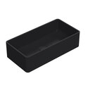 Product Cutout for Rectangular Black Basin for 600mm Fluted Green Vanity Unit