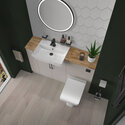 oliver cashmere 1300 basin unit with toilet suite
