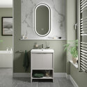 jasmine 600mm cashmere floorstanding vanity unit