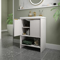 jasmine 600mm cashmere floorstanding vanity unit