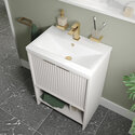 jasmine 600mm cashmere floorstanding vanity unit