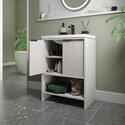 jasmine 600mm cashmere floorstanding vanity unit