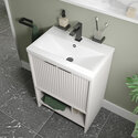 jasmine 600mm cashmere floorstanding vanity unit