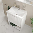 jasmine 600mm white floorstanding vanity unit