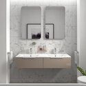 Pemberton 1200 Wall Twin Vanity Unit Gold